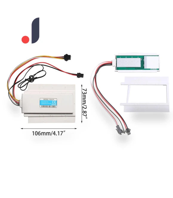 Single Button Touch Sensor with Clock and Temperature Display — Home Climate Control, Wit angel