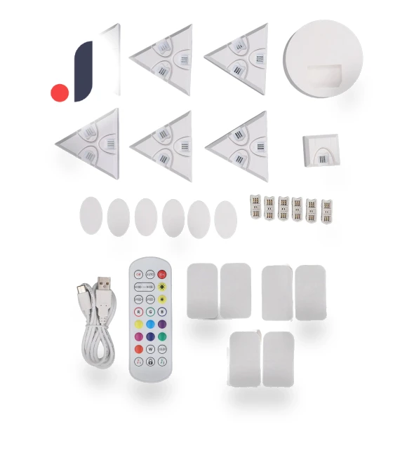 Triangular RGB LED Wall Light Panel — LED Strips, ZuiyouBeauty1