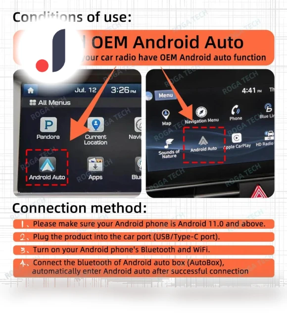 USB to Wireless Android Auto Adapter — Phone Accessories, JOHO