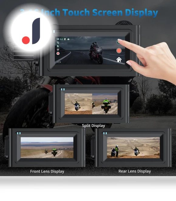 Waterproof Motorcycle Camera with Touch Screen WiFi — Wearable Cameras, JOHO