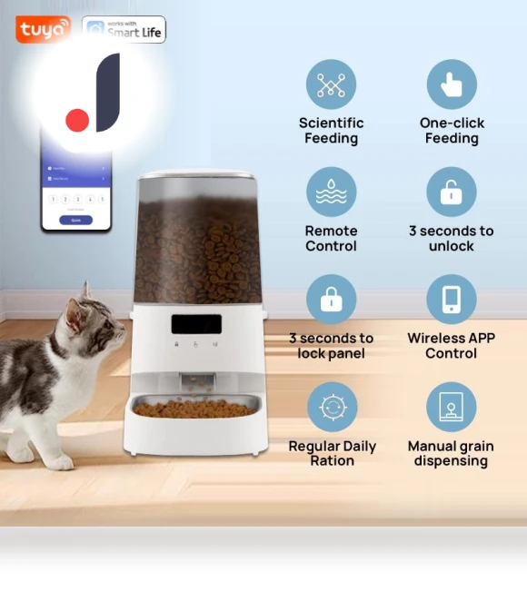 Wi-Fi Enabled 5L Pet Feeder — Automatic Feeders, Build My Home