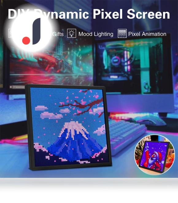 Dynamic Pixel Screen Desktop Decorative Light — Creative Lighting Solutions, Build My Home