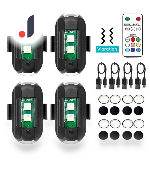 Magnetic LED Warning Lights — Vehicle Safety Signals, Rustic Elegance House
