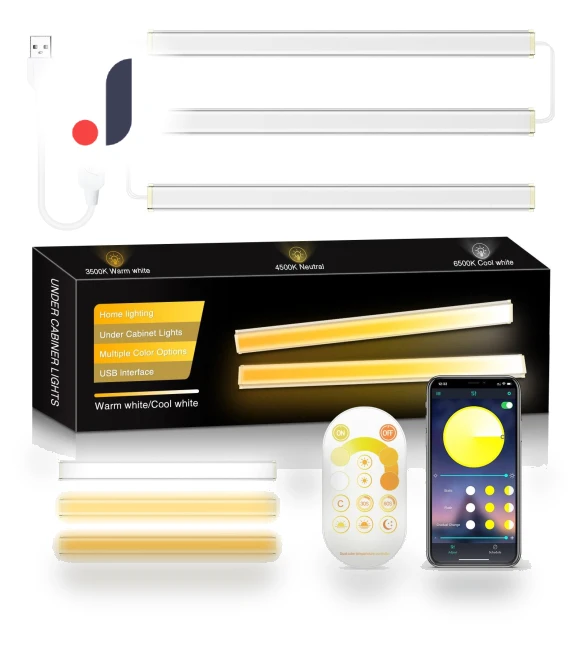 Smart LED Cabinet Light — Under-Cabinet Lights, Intelligent Living Hall