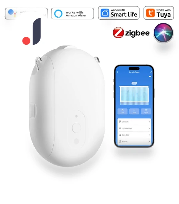Smart Zigbee Curtain Motor with Hooks — Smart Home Hubs & Controllers, HIMO Group