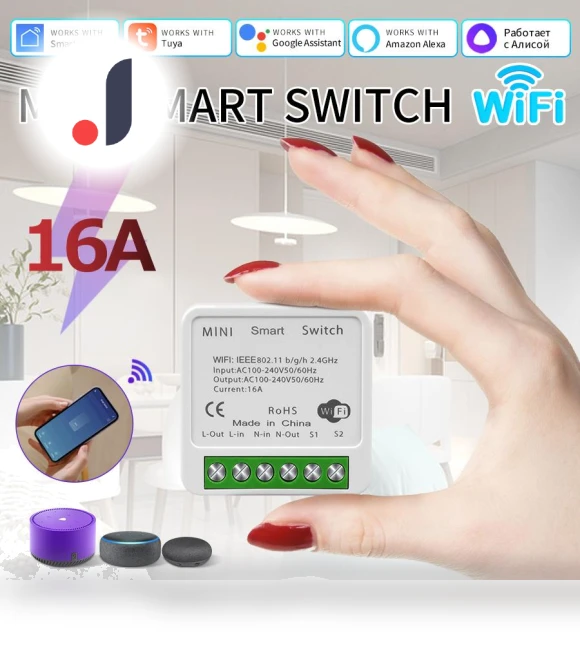 WiFi Smart Switch Module — Smart Home Modules, Lntelligent Living Hall