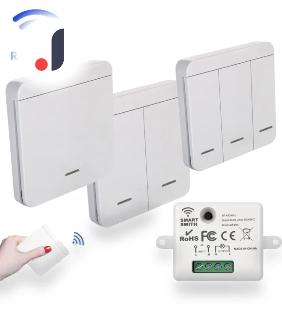 Wireless Smart Wall Switch — Ceiling Fan Wall Controls, Lntelligent Living Hall