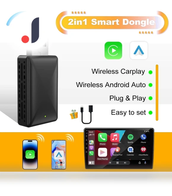 2 in 1 CarPlay Smart Box — Phone Accessories, Happy Home Mall