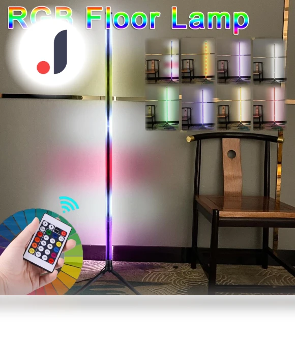 Corner Floor Lamp RGB LED Smart APP Remote Control — Standing Lights, GYROBALL