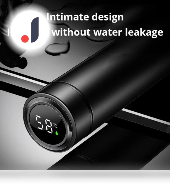 Creative Smart Thermos Bottle with Temperature Display — Beverage Warmers, Homeware Essentials