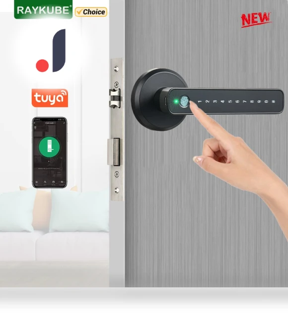 Digital Door Lock with Fingerprint Scanner — Smart Home Security, Super Dream Home