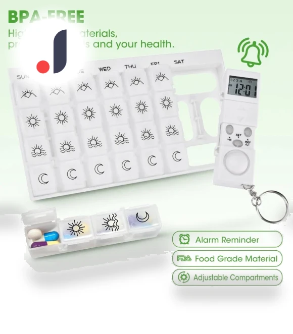 Electronic Timer Pill Organizer — Medication Accessories, Stone Home