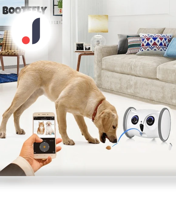Interactive Owl-Shaped Treat Dispenser Robot with Camera — Cameras & Monitors, Seahorse Home