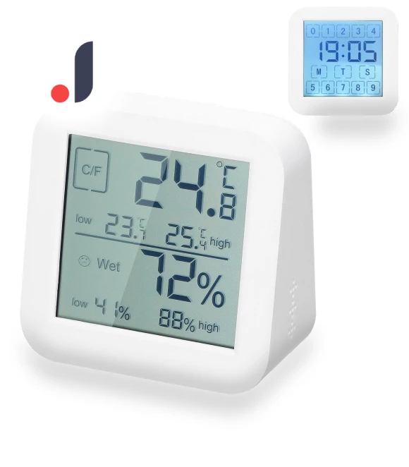 LCD Digital Touchscreen Hygrothermograph — Home Climate Control, Seahorse Home