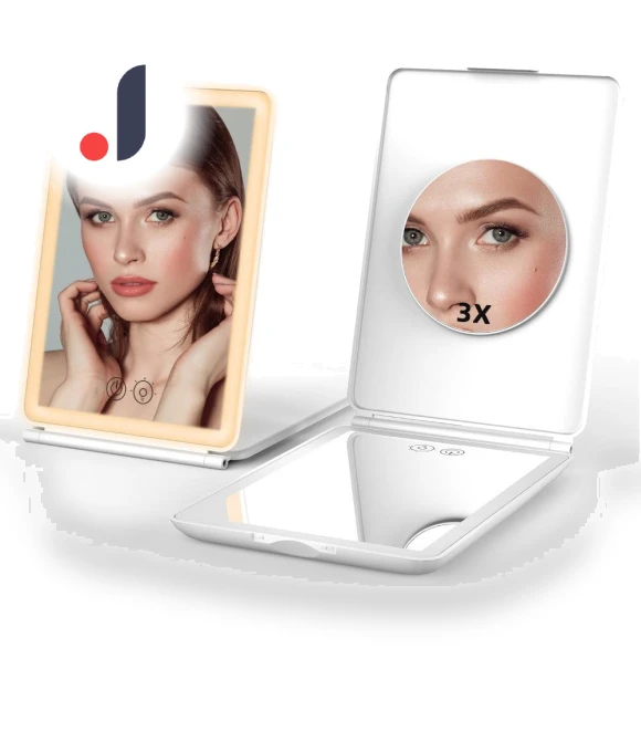 LED Makeup Mirror — Compact & Travel, Vinde Home