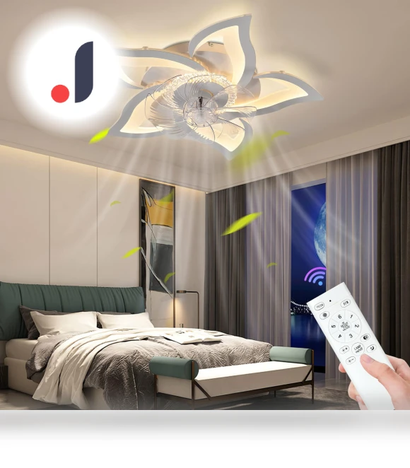 Modern LED Ceiling Fan with App Control — Ceiling Fans & Accessories, Seahorse Home