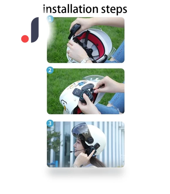 Motorcycle Summer Helmet with Bluetooth Headset — Communication, Super Star Mall