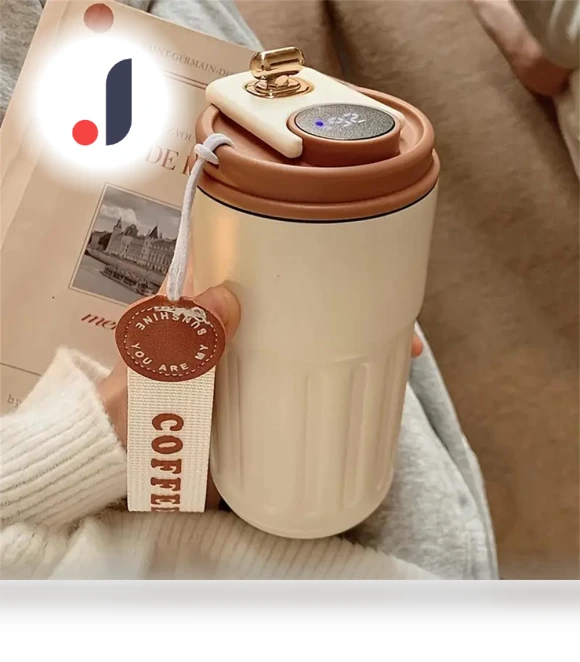Premium Insulated Travel Mug with Temperature Display — Travel Mugs & Tumblers, Homeware Essentials