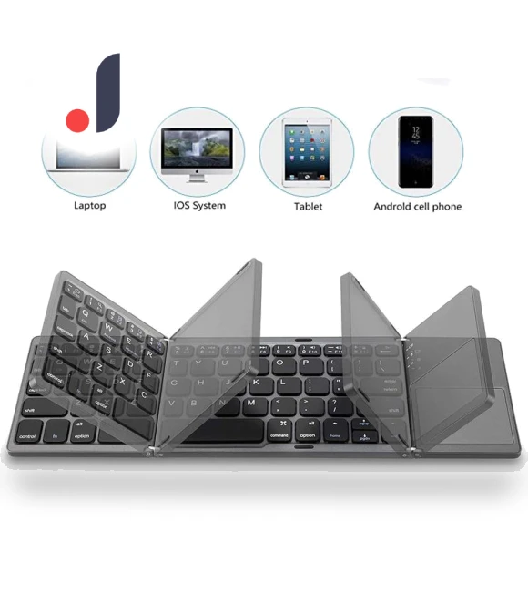 Rechargeable Wireless Bluetooth Foldable Keyboard with Touchpad — Keyboards, GYROBALL