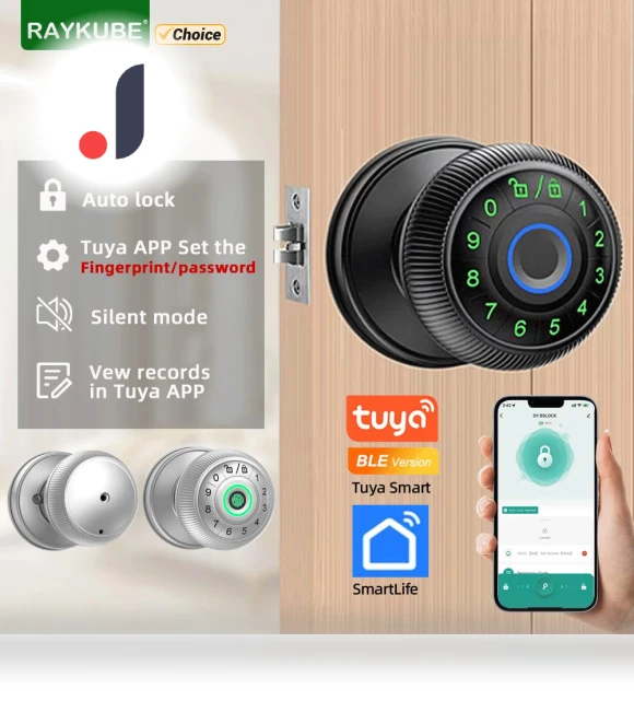 Smart Door Lock with Fingerprint — Smart Home Security, Super Dream Home