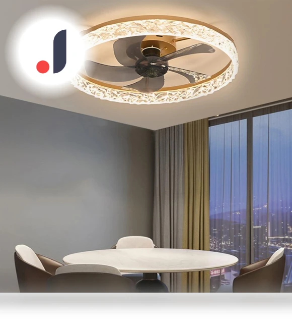 Smart LED Ceiling Fan with Light and Remote Control — Ceiling Fan Lighting Solutions, Seahorse Home