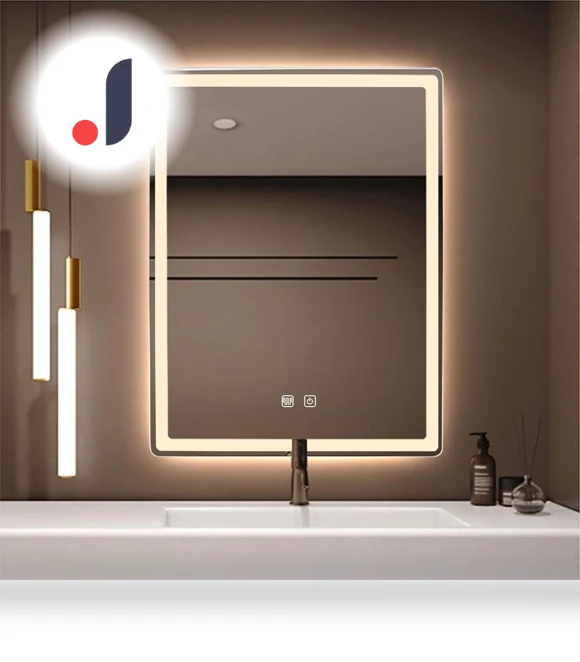 Smart Makeup Mirror with 3-Color Lighting — Handheld, Vinde Home