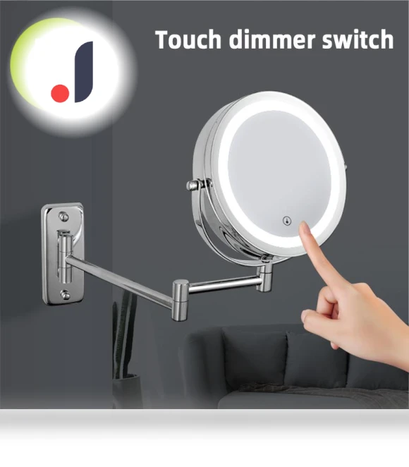 Smart Makeup Mirror with Adjustable Lighting — Handheld, Vinde Home