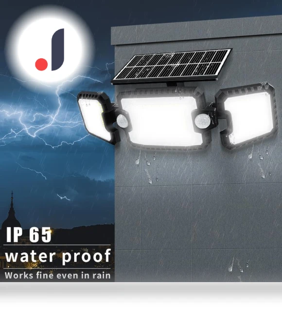 Solar 305 LED Lights with Double Motion Sensor — Outdoor Security & Flood Lighting, AE Selection