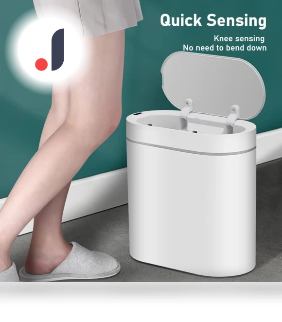 Touch Sensor Trash Bin — Kitchen Cans, Cozy Cottage-Relax