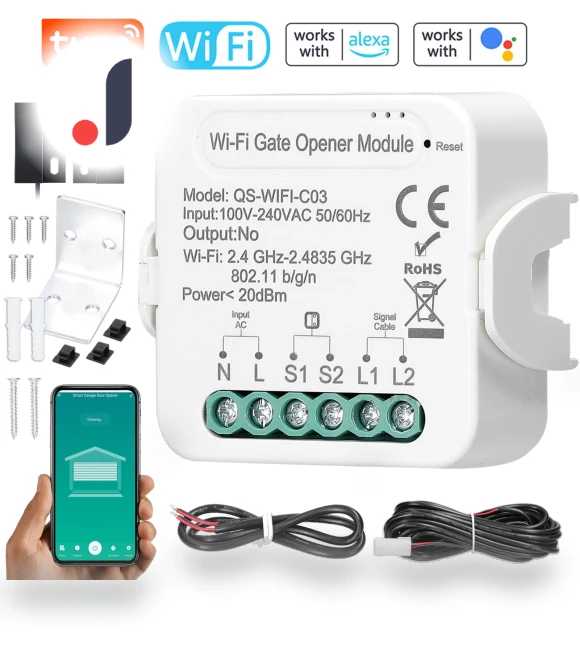 WiFi Gate Opener Smart Garage Door Opener — Openers, Seahorse Home