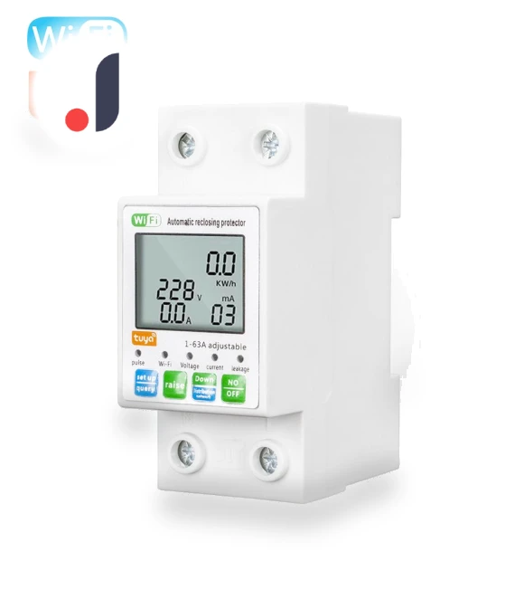 WiFi Smart Automatic Protective Switch with LCD Power Meter — Smart Home Hubs & Controllers, Seahorse Home