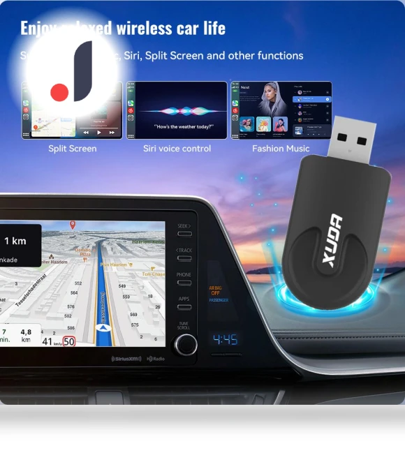 Wireless CarPlay Android Auto Adapter Smart Mini Box — Stereo Receivers, Super Star Mall