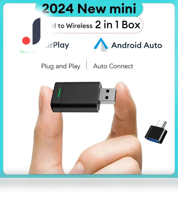 Wireless CarPlay Android Auto Adapter — Car Accessories & Gadgets, Vinde Home
