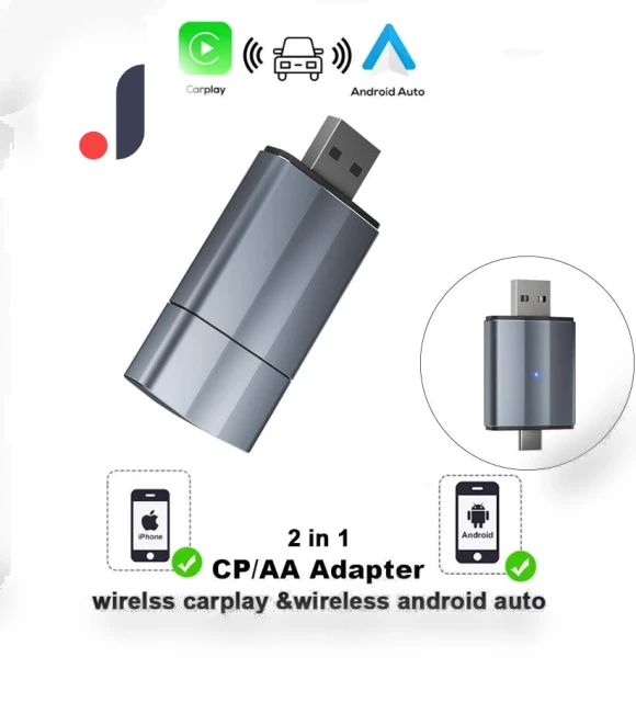 Wireless CarPlay Android Auto Adapter — Stereo Receivers, Chic Home