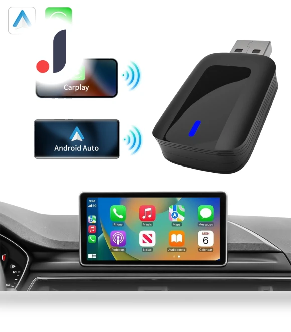 Wireless CarPlay Android Auto Adapter — Car Accessories & Gadgets, Wrigleys