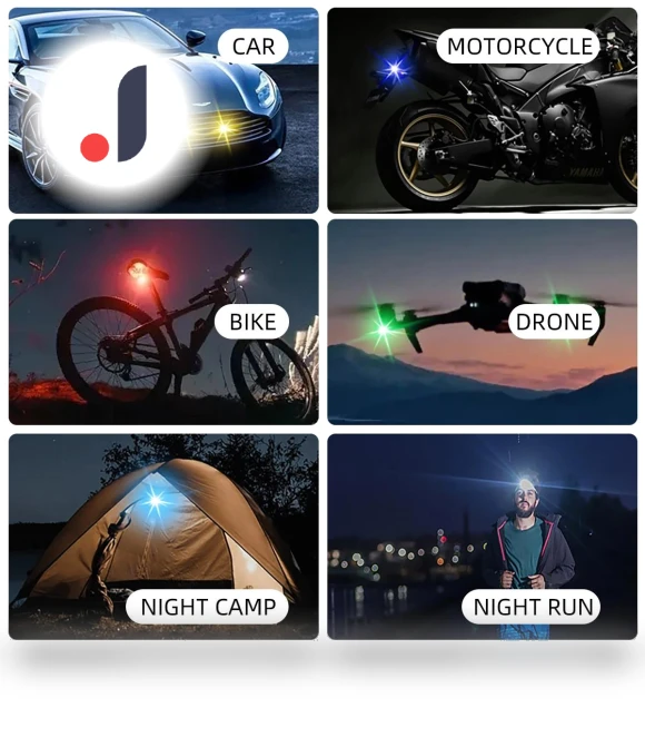 Wireless LED Warning Light — Vehicle Safety Signals, Wrigleys