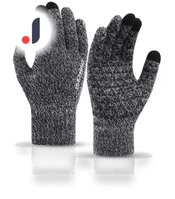 Wool Knitted Touchscreen Gloves — Gloves, Warm Land