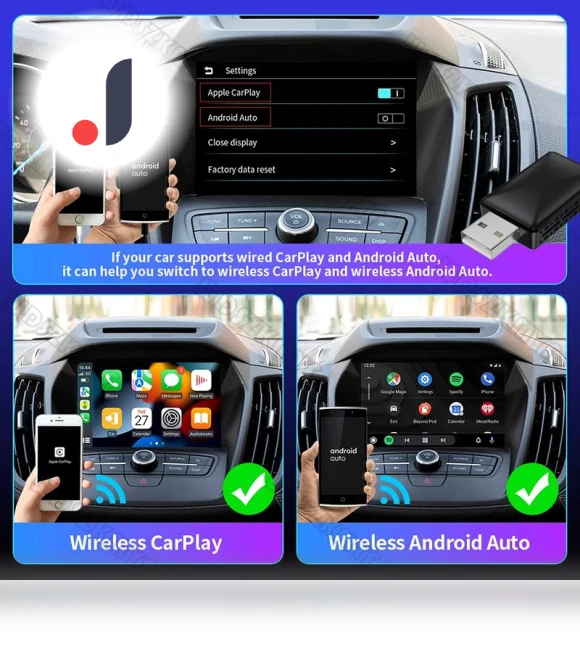 2 in 1 Carplay Ai Box Android Auto Wireless Adapter — Phone Accessories, Home Of Auto Parts