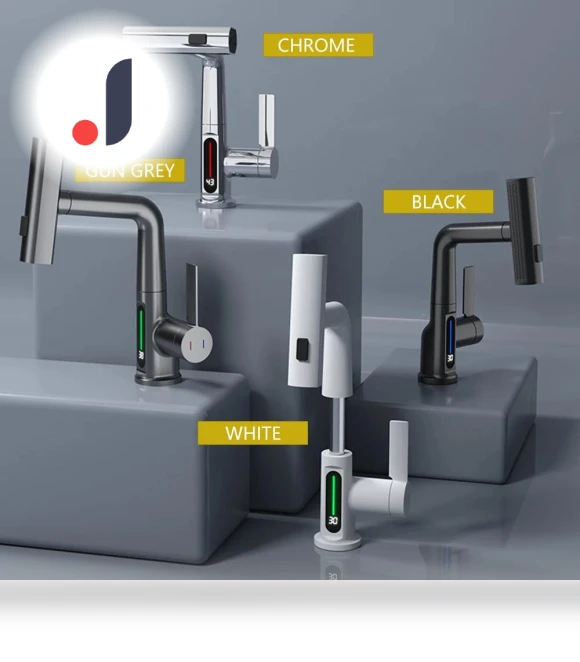 Digital Display Temperature Faucet — Smart-Touch Kitchen Faucets, JOHO