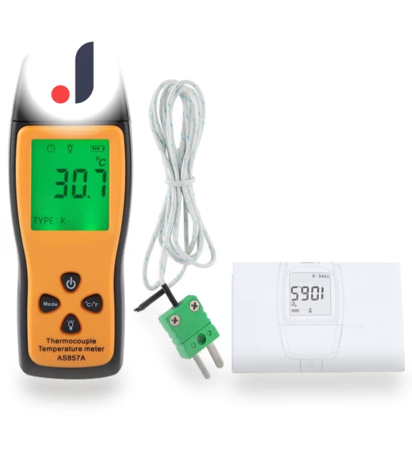 Digital LCD Thermometer with Type K Thermocouple — Temperature Measurement Tools, Kkmoon