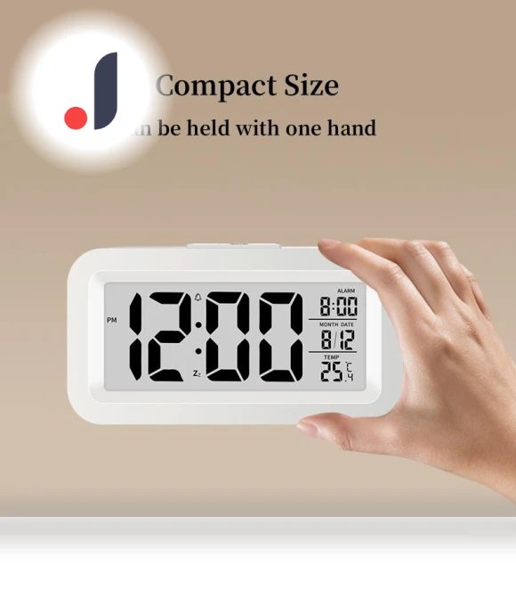 Mini Digital Alarm Clock with Temperature and Date — Alarms & Clocks, DC-HOME-4