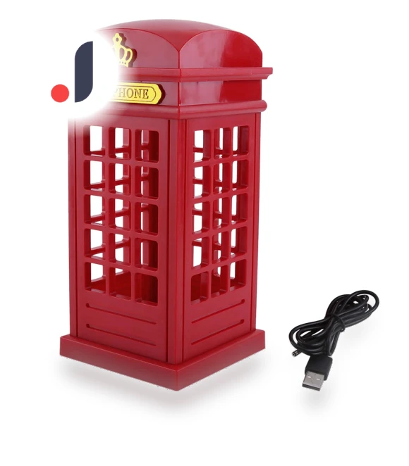 Retro Classic Telephone Booth Night Light — Creative Lighting Solutions, TOMTOP JMS
