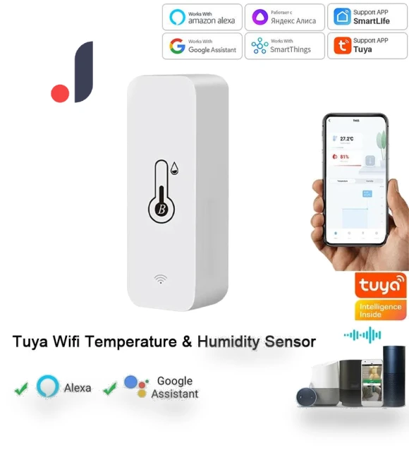 Smart Temperature and Humidity Sensor — Home Climate Control, Tuya