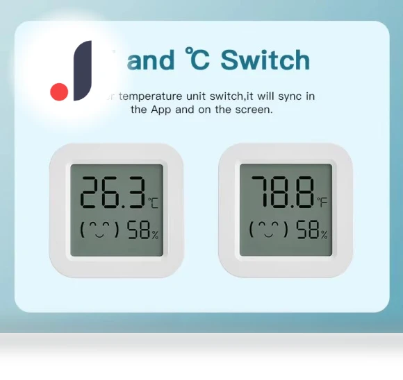 Temperature and Humidity Sensor with LCD Screen — Home Climate Control, Home Textile Home Decoration