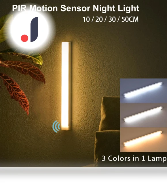 Wireless Motion Sensor LED Bar Light — Night Lights, JOHO