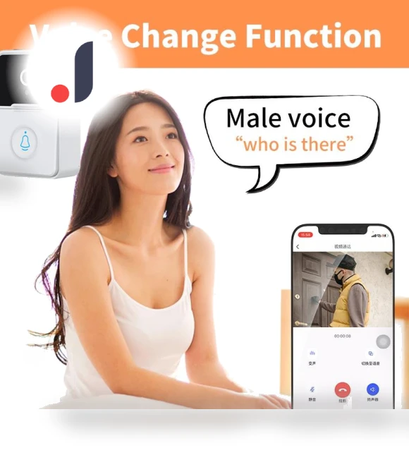 1080P WiFi Video Doorbell — Smart Home Security, Auto Launcher