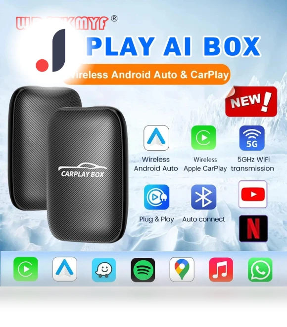 3 in 1 Smart Box Wireless Carplay Android Auto Adapter — Phone Accessories, Auto Accessories Home