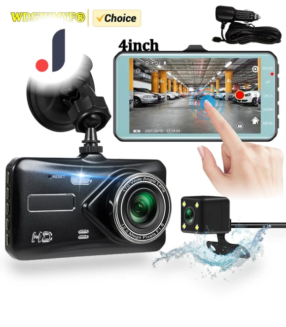 4-inch Touch Screen Car Dash Cam — Dashboard Cameras, Auto Accessories Home