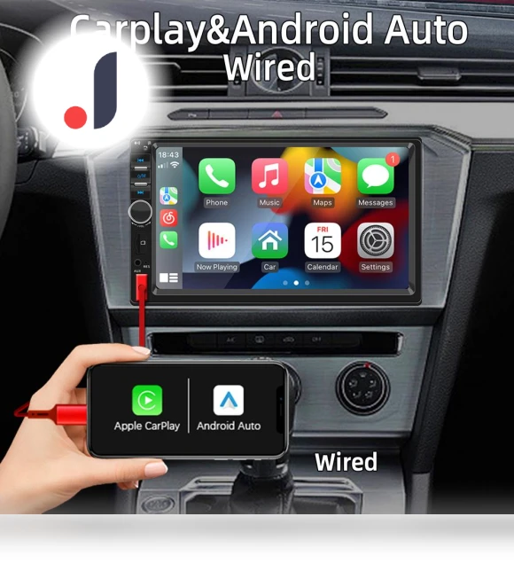 7-inch Car Stereo with Carplay and Android Auto — Stereo Receivers, Auto Launcher