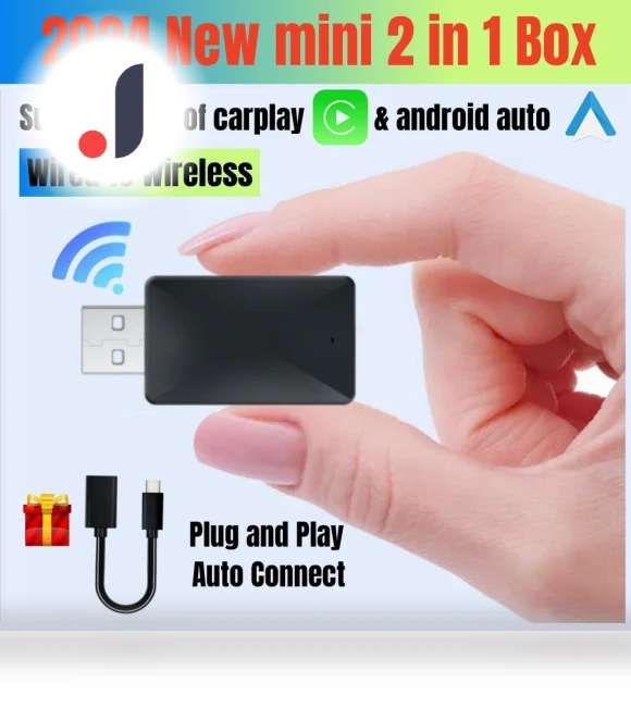 Carplay and Android Auto AI Box 2 in 1 Mini Adapter — Phone Accessories, Auto Accessories Home